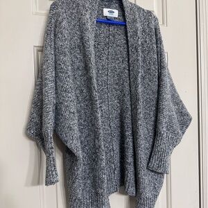 Old Navy Gray Open-Front Knit Cardigan